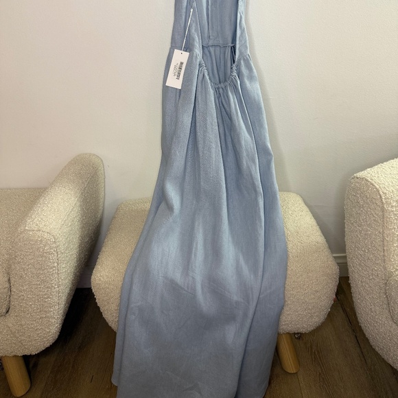 Reformation Tace Linen Dress Mineral - Size 6 - Picture 9 of 11